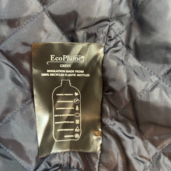 Bernardo Hooded Raincoat with Removable Hooded Bib Navy Blue Size XS New - Picture 13 of 15